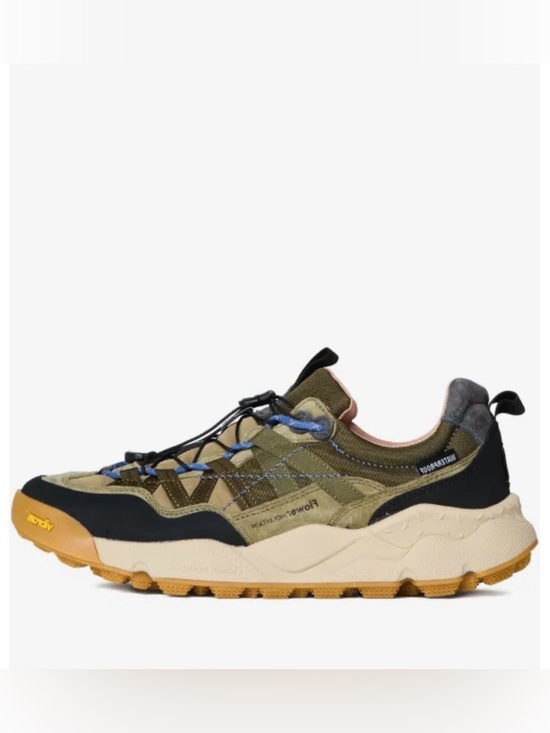 Flower Mountain Shoes - NWT Flower Mountain IWANO 2 UNI Suede and technical fabric sneakers - Military